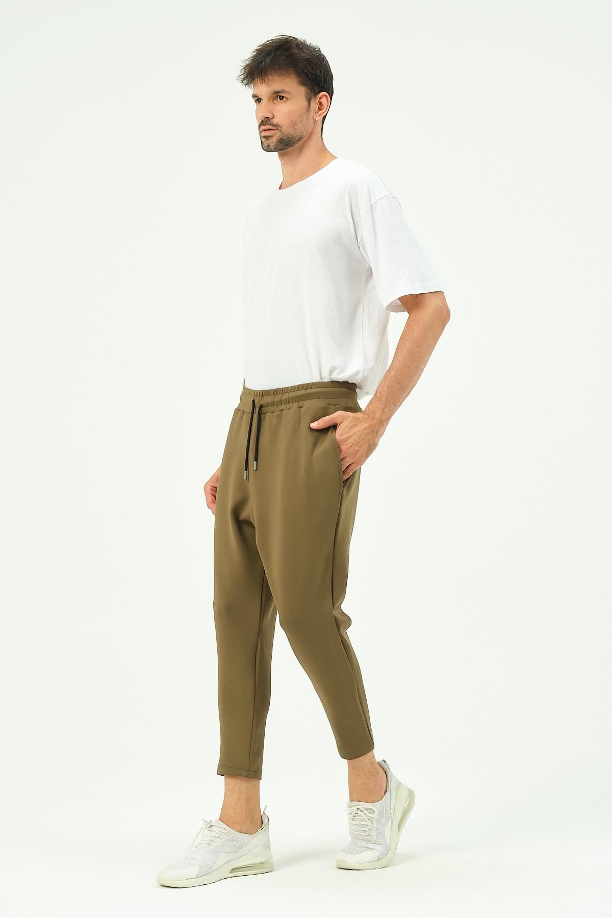 Herren Straight Fit Gesäßtaschen Jogginghose