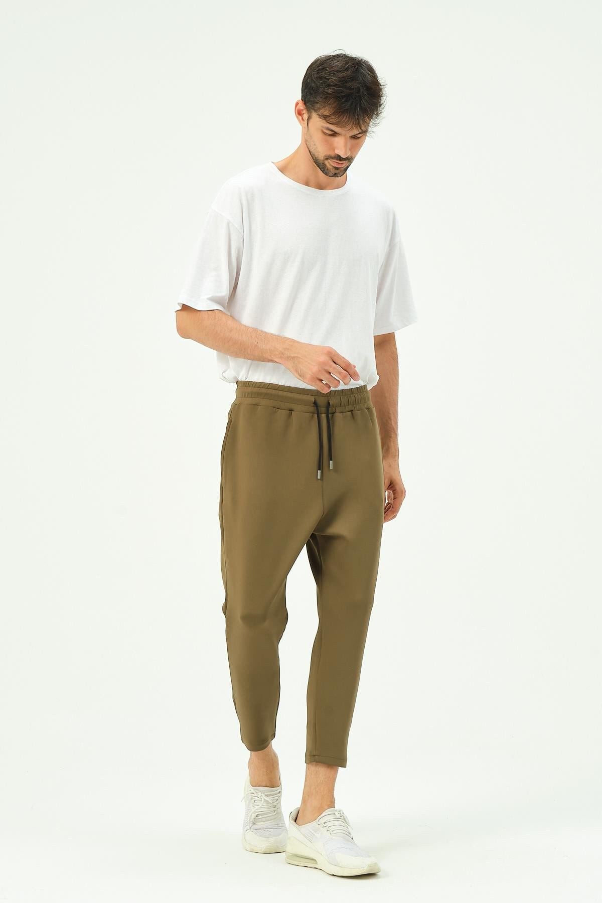 Herren Straight Fit Gesäßtaschen Jogginghose