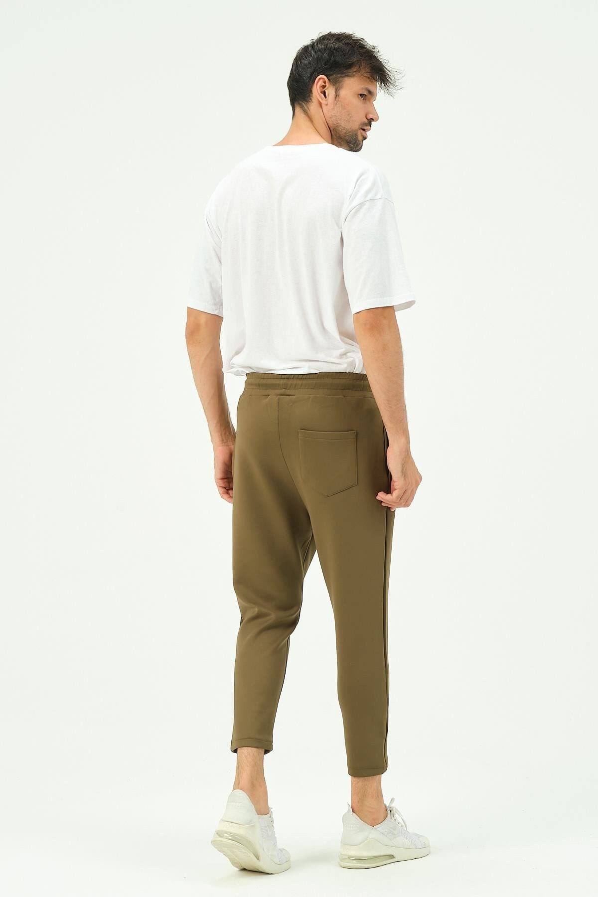 Herren Straight Fit Gesäßtaschen Jogginghose