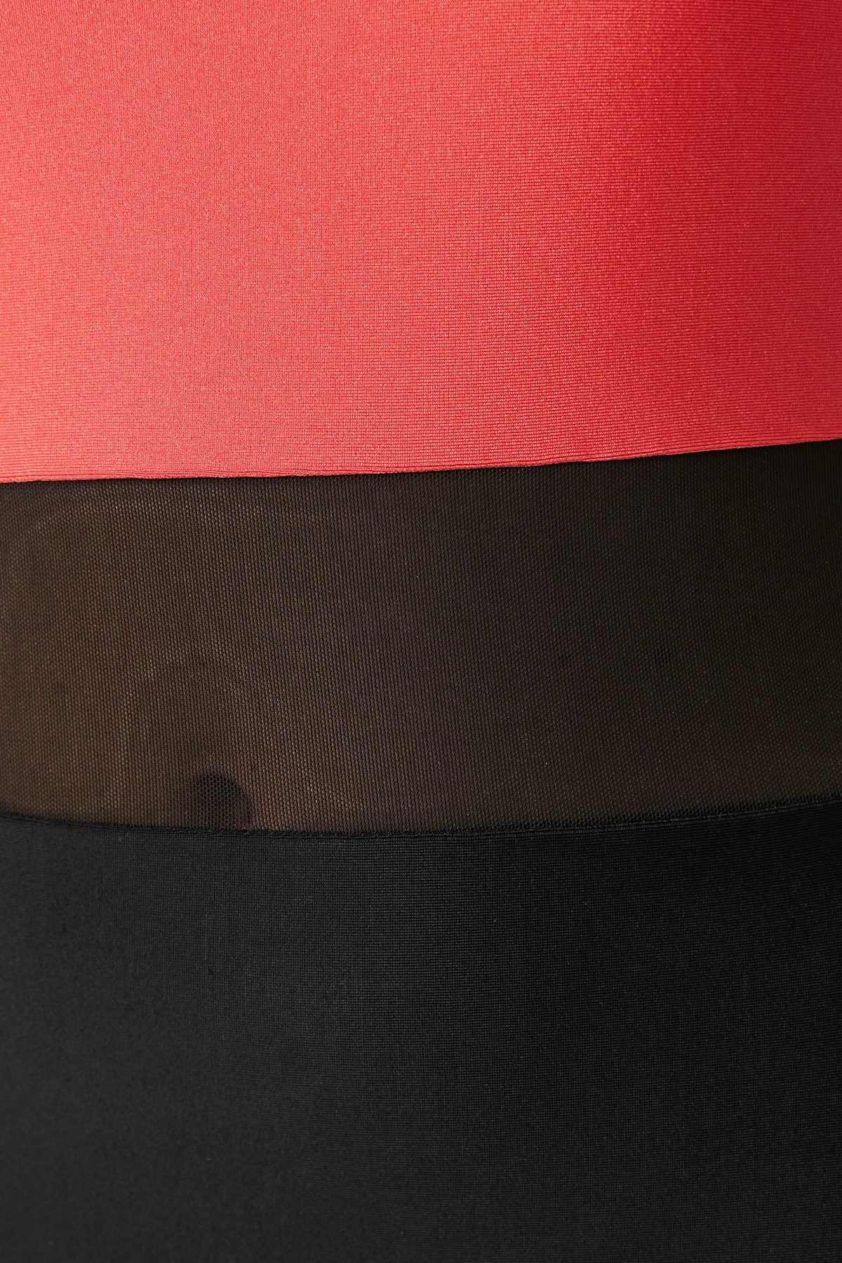 Ein-Schulter-Mesh-Badeanzug