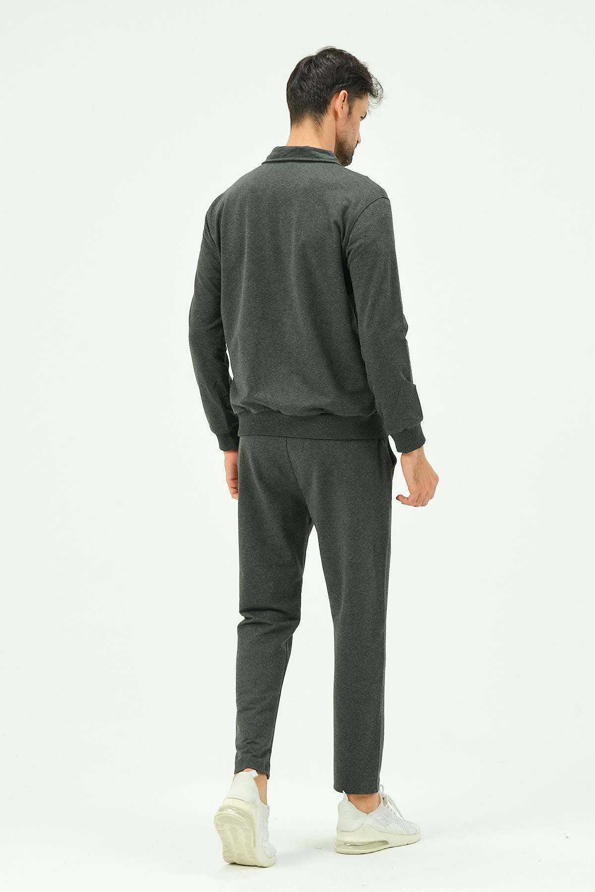 Herren Zip-Front Straight-Leg Trainingsanzug