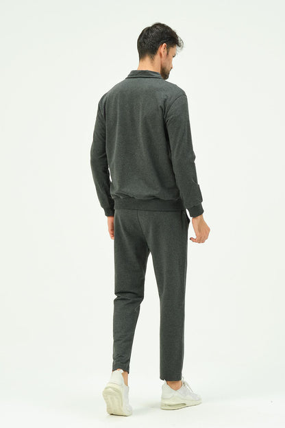 Herren Zip-Front Straight-Leg Trainingsanzug