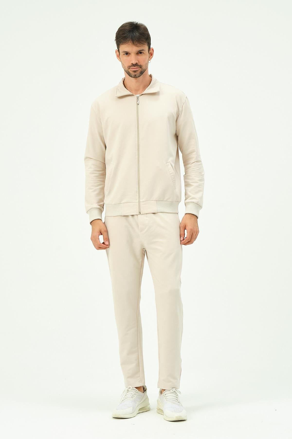 Herren Zip-Front Straight-Leg Trainingsanzug
