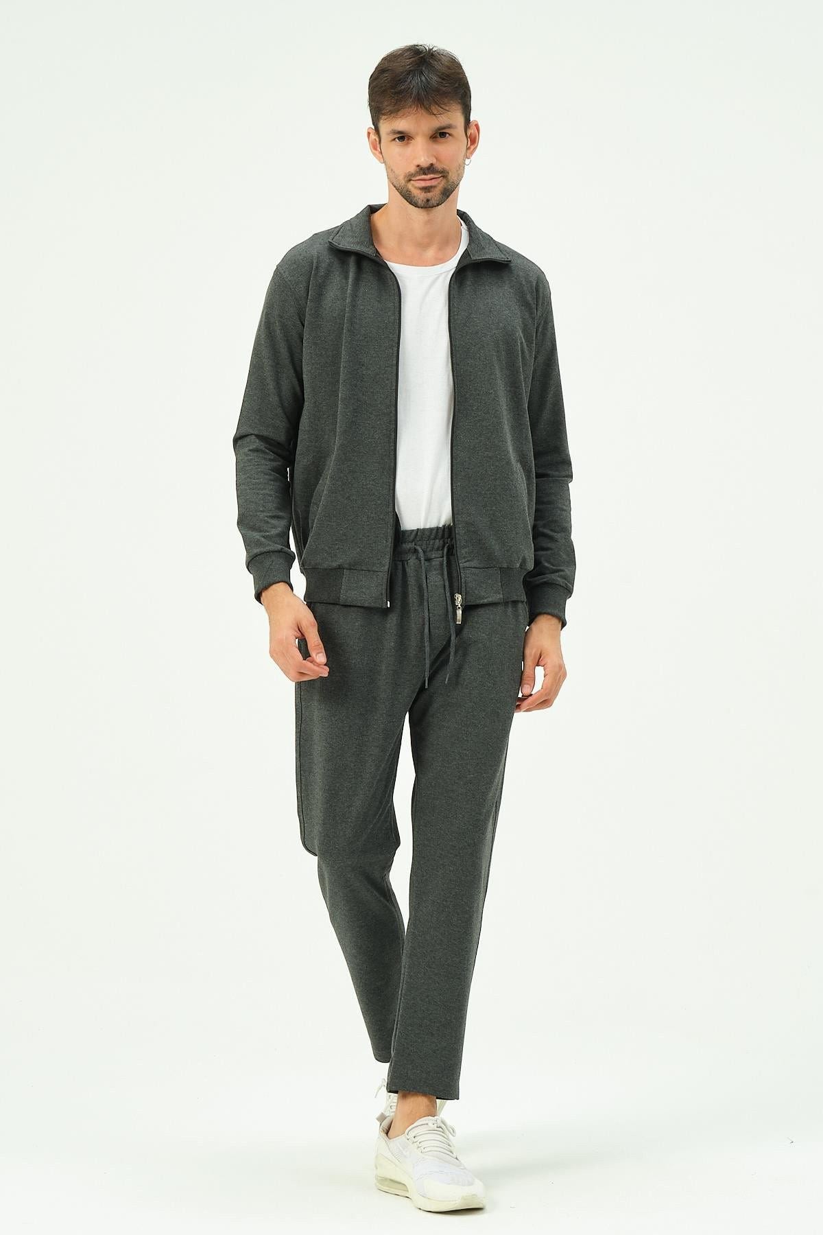Herren Zip-Front Straight-Leg Trainingsanzug
