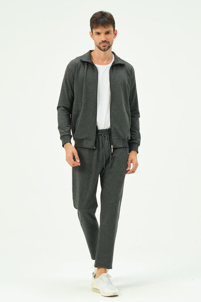Herren Zip-Front Straight-Leg Trainingsanzug
