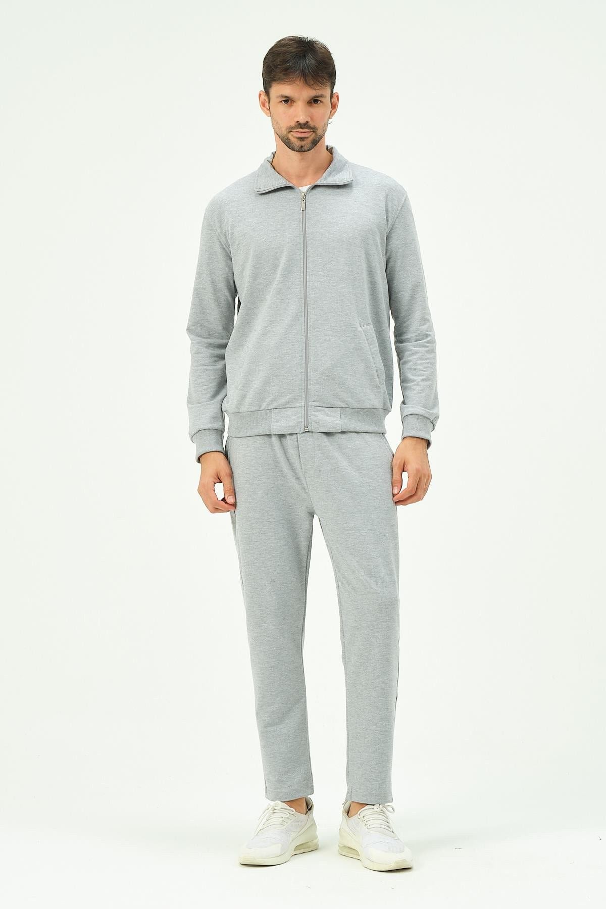 Herren Zip-Front Straight-Leg Trainingsanzug