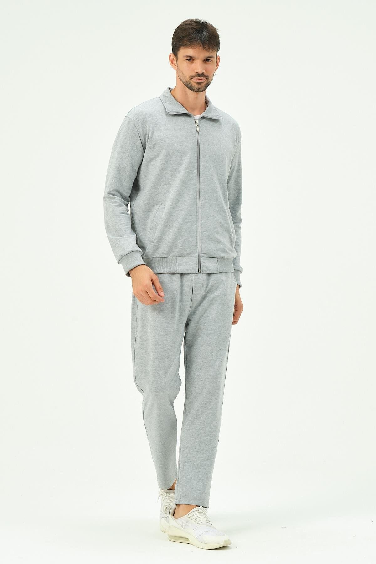 Herren Zip-Front Straight-Leg Trainingsanzug