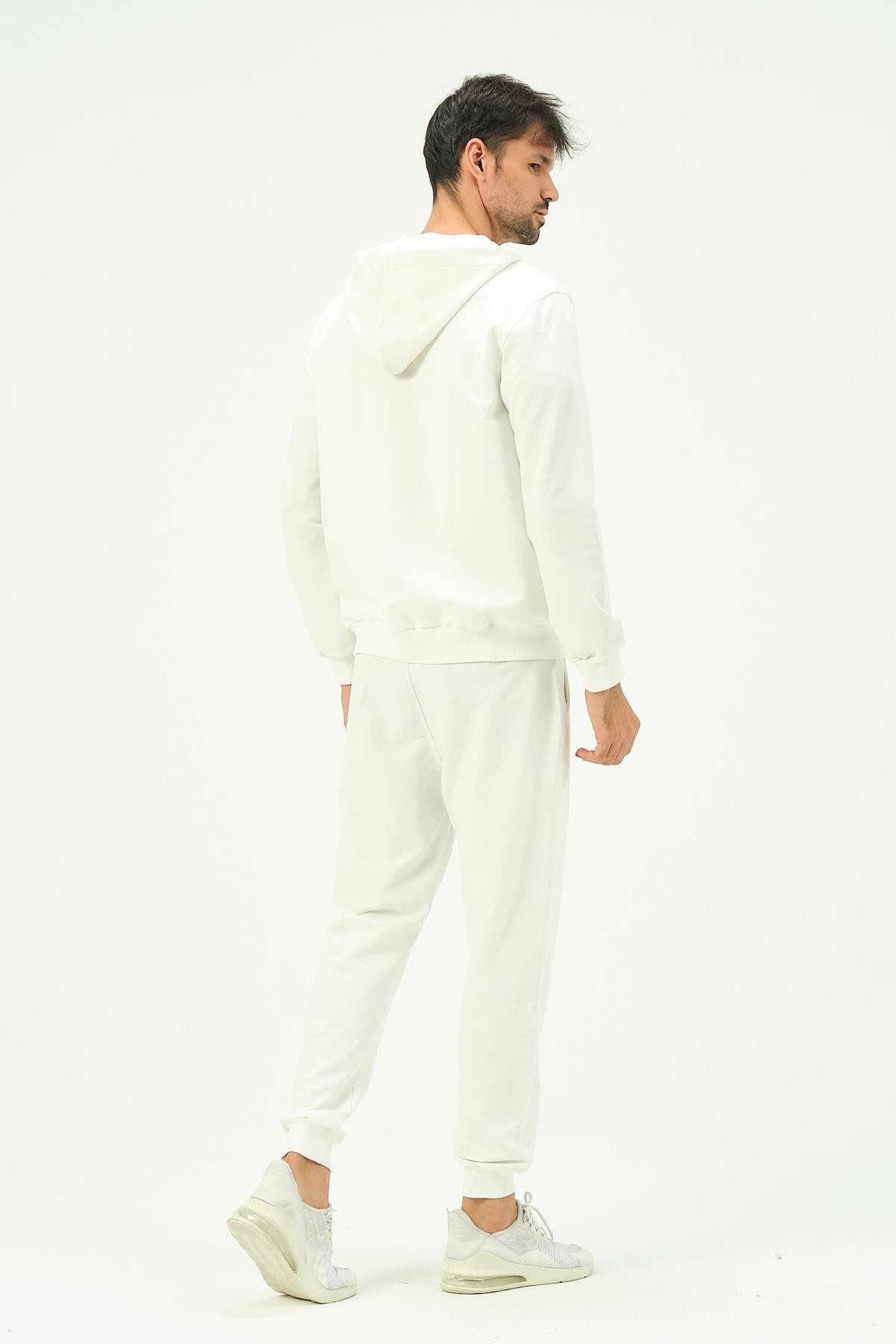 Herren Kapuzen-Zip-Front Jogger Set