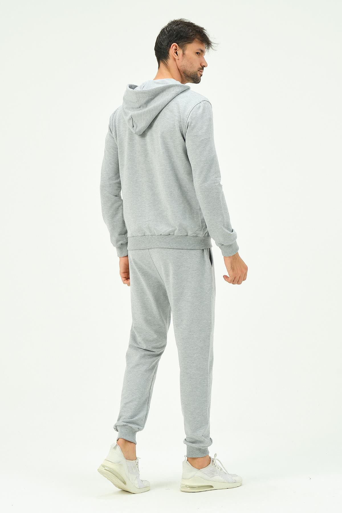 Herren Kapuzen-Zip-Front Jogger Set