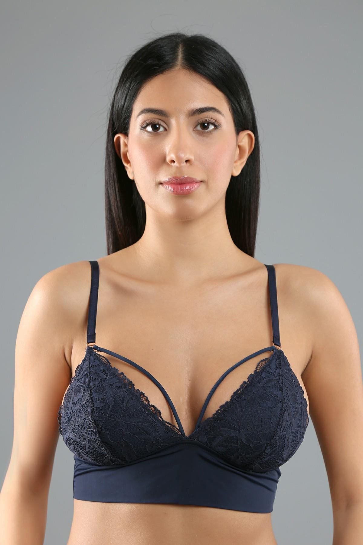 Schichtige Spitzen-Bralette
