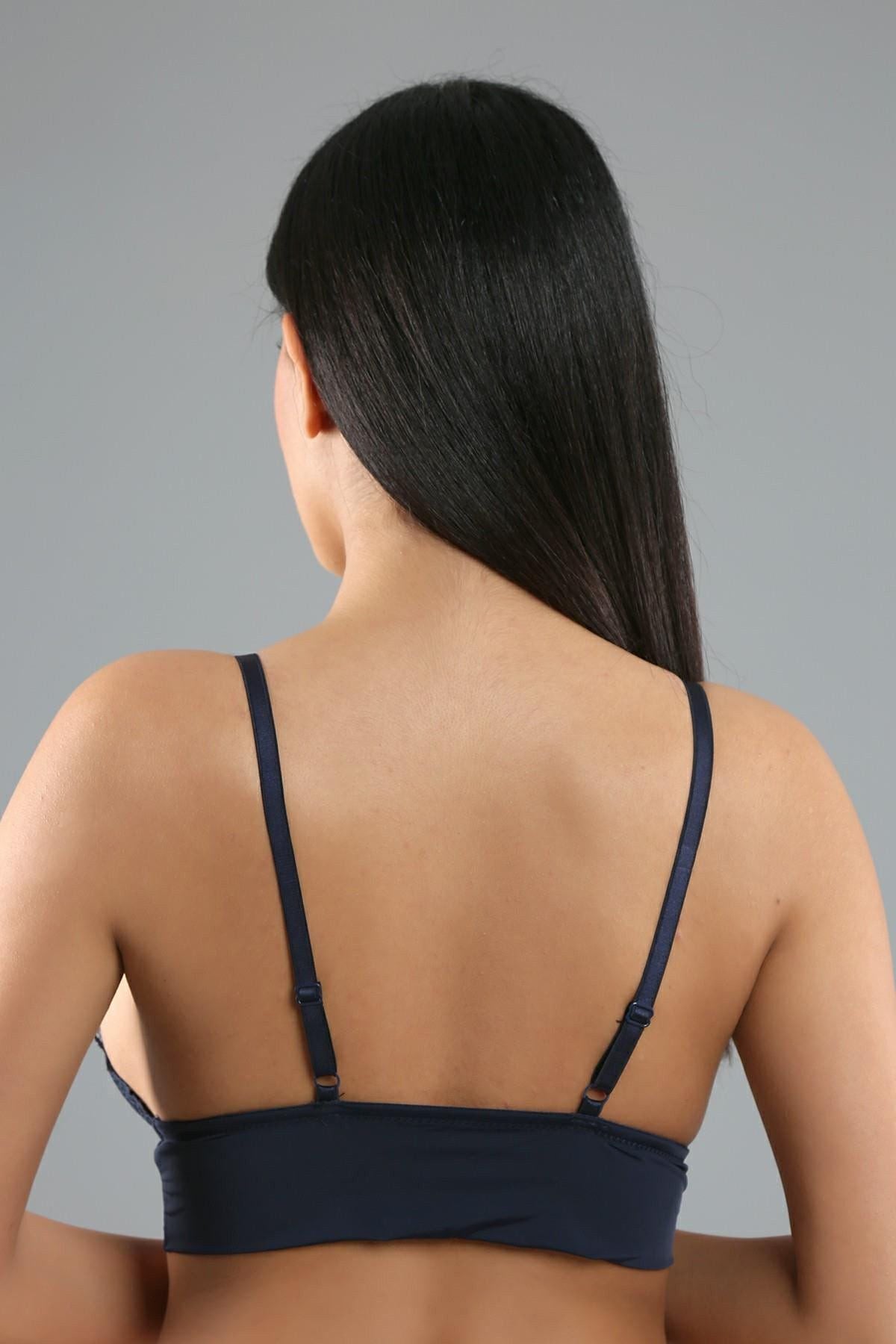Schichtige Spitzen-Bralette