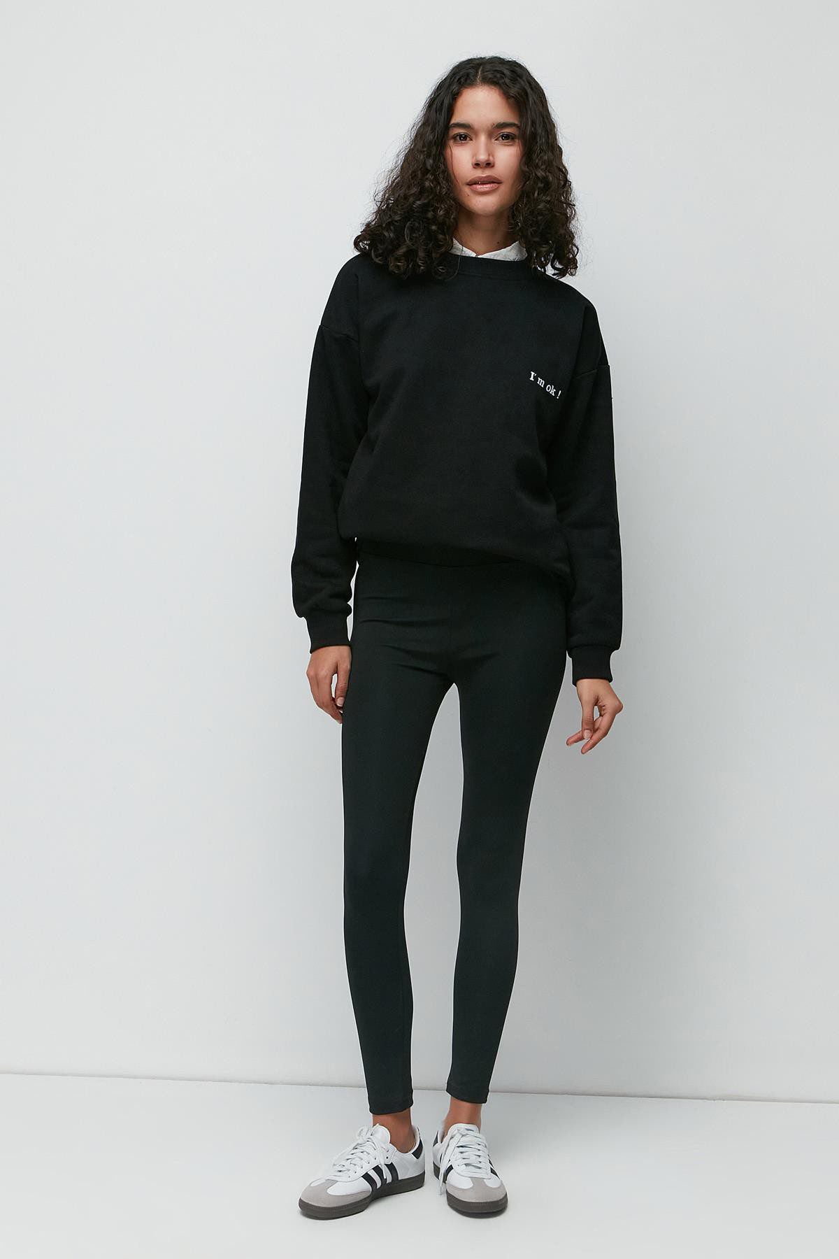 Hohe Taille Lange Sportleggings
