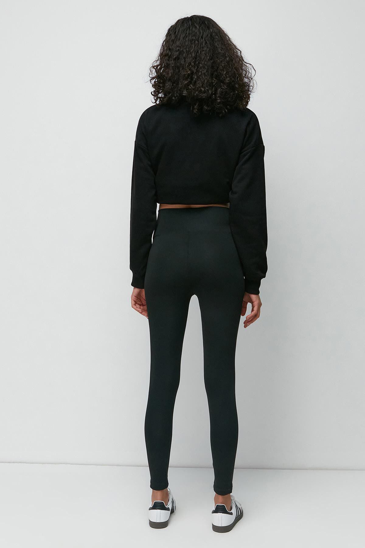 Hohe Taille Lange Sportleggings