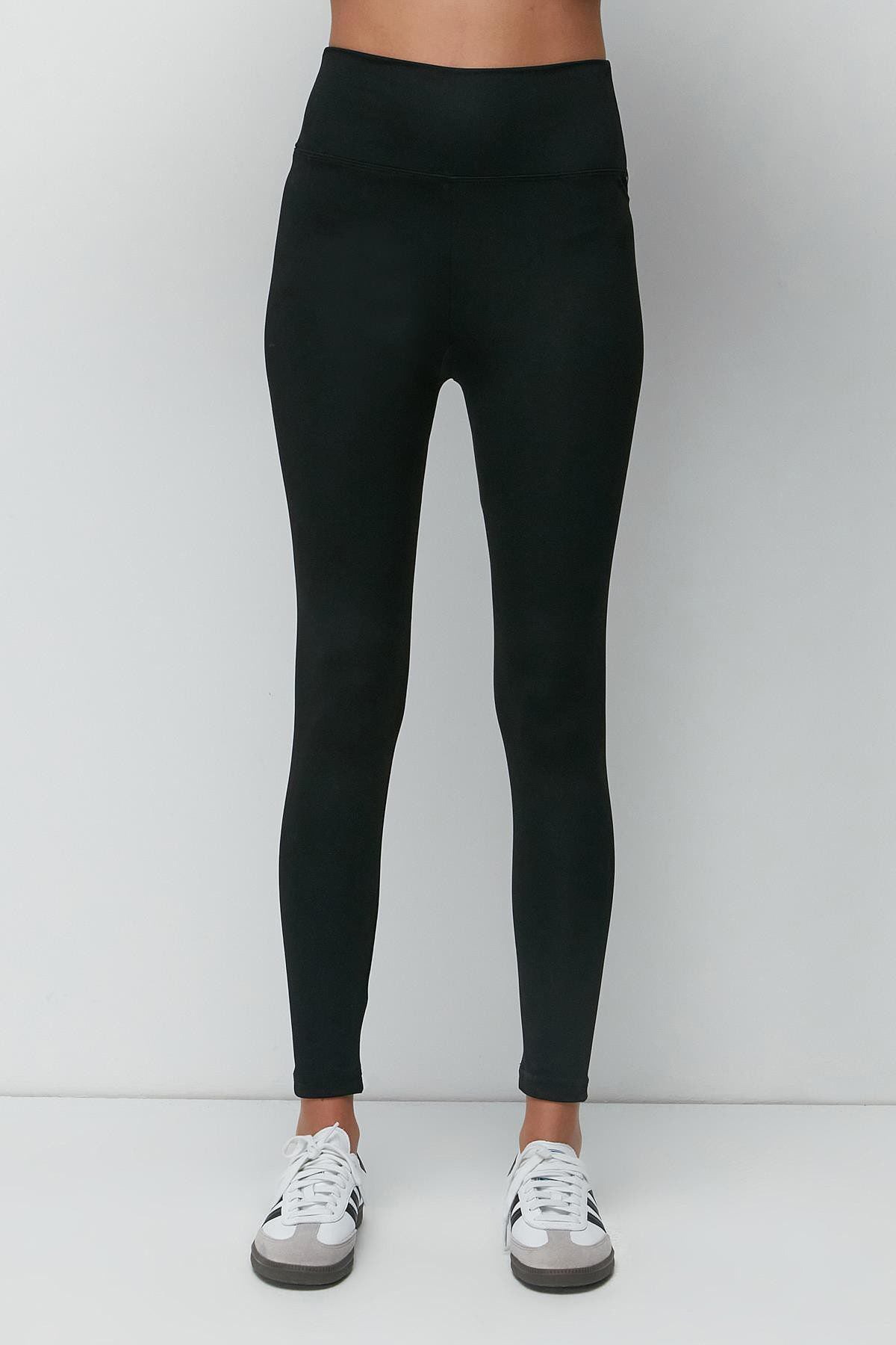 Hohe Taille Lange Sportleggings