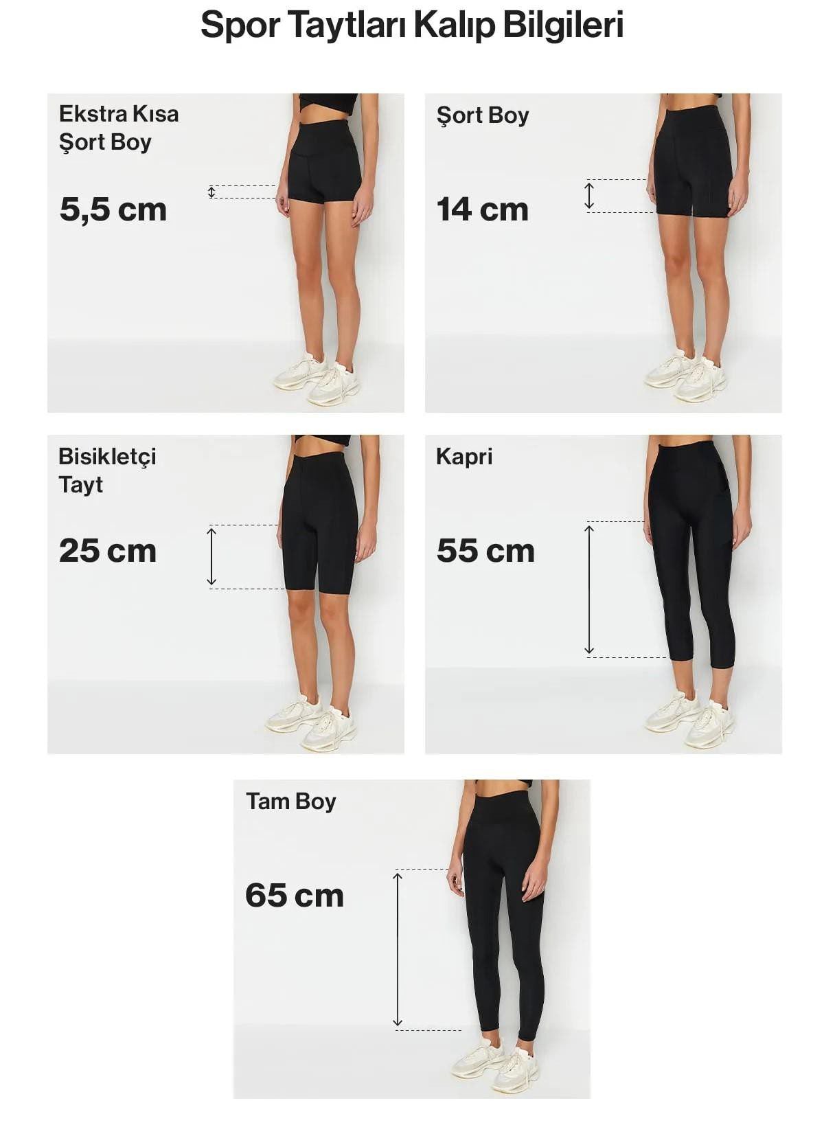 Hochtaillierte Sport-Shorts Tights