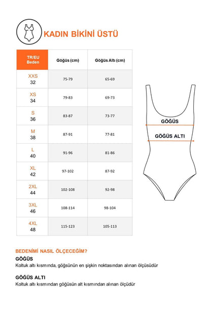 Gerüschtes Bandeau-Bikini-Set