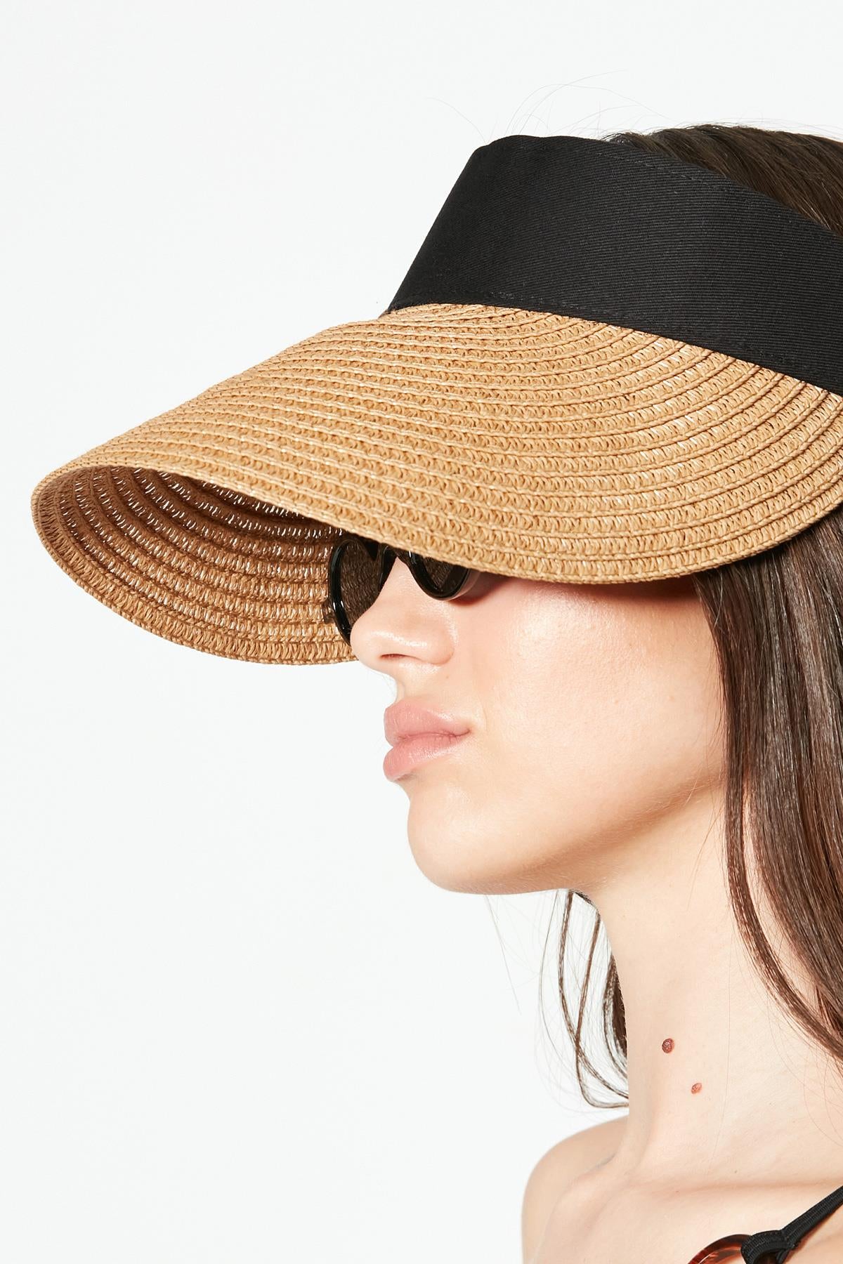 Mesh Strandhut mit Klettvisier