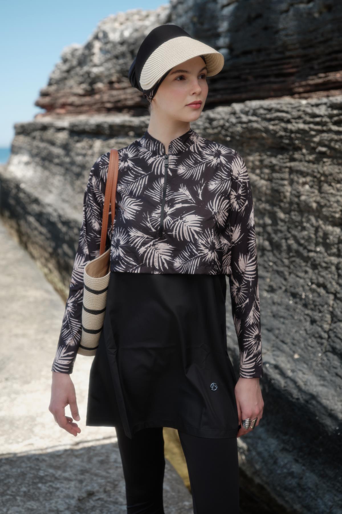 Mesh Strandhut mit Klettvisier