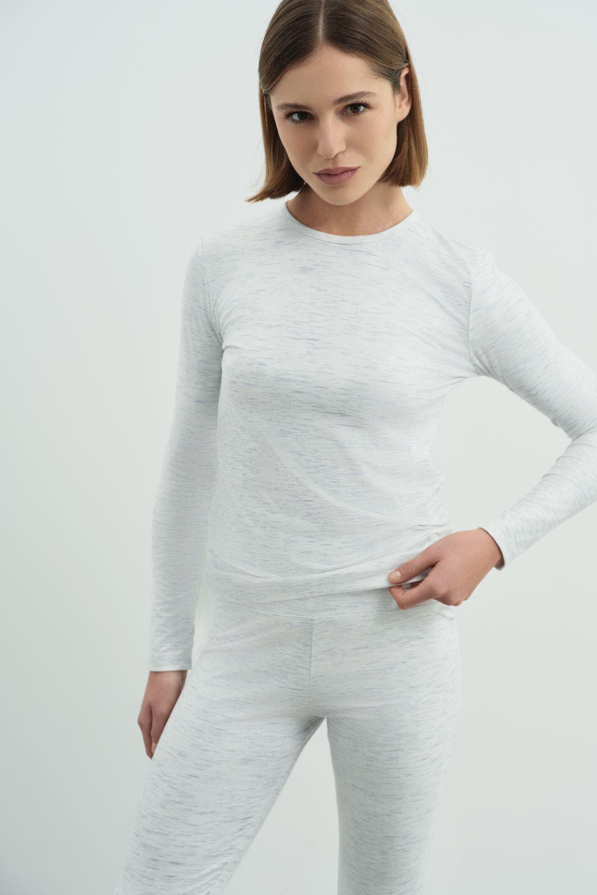 Langarm Fahrrad Hals T-Shirt