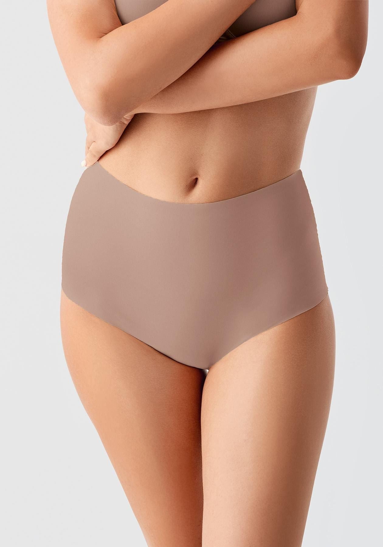 Übergröße Rutschfeste Hohe Taille Laser-Slips