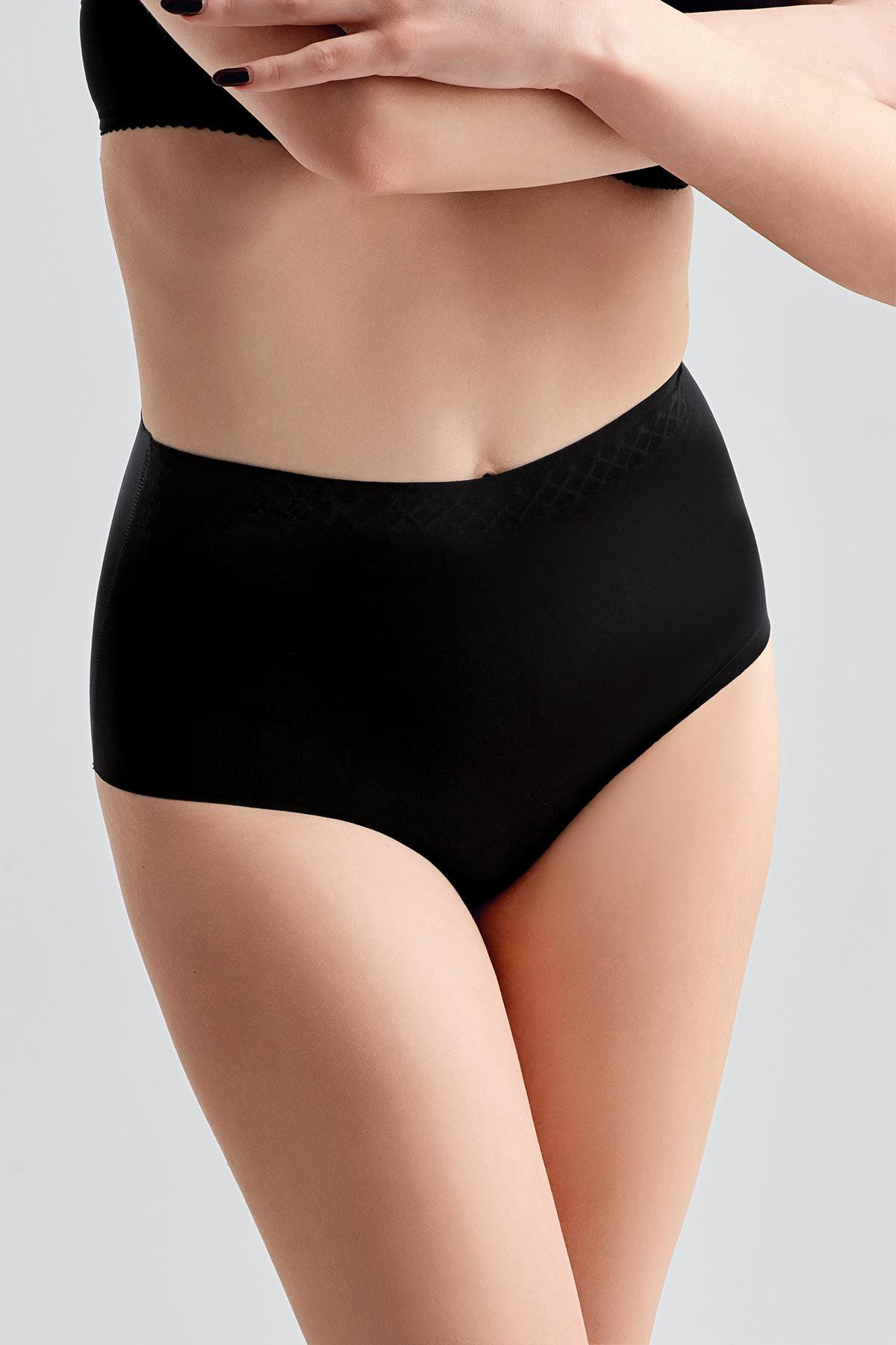 Übergröße Rutschfeste Hohe Taille Laser-Slips