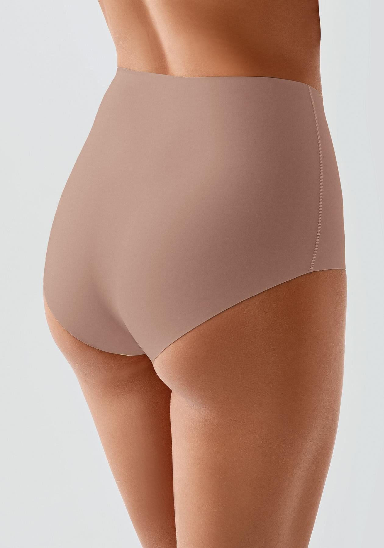 Übergröße Rutschfeste Hohe Taille Laser-Slips