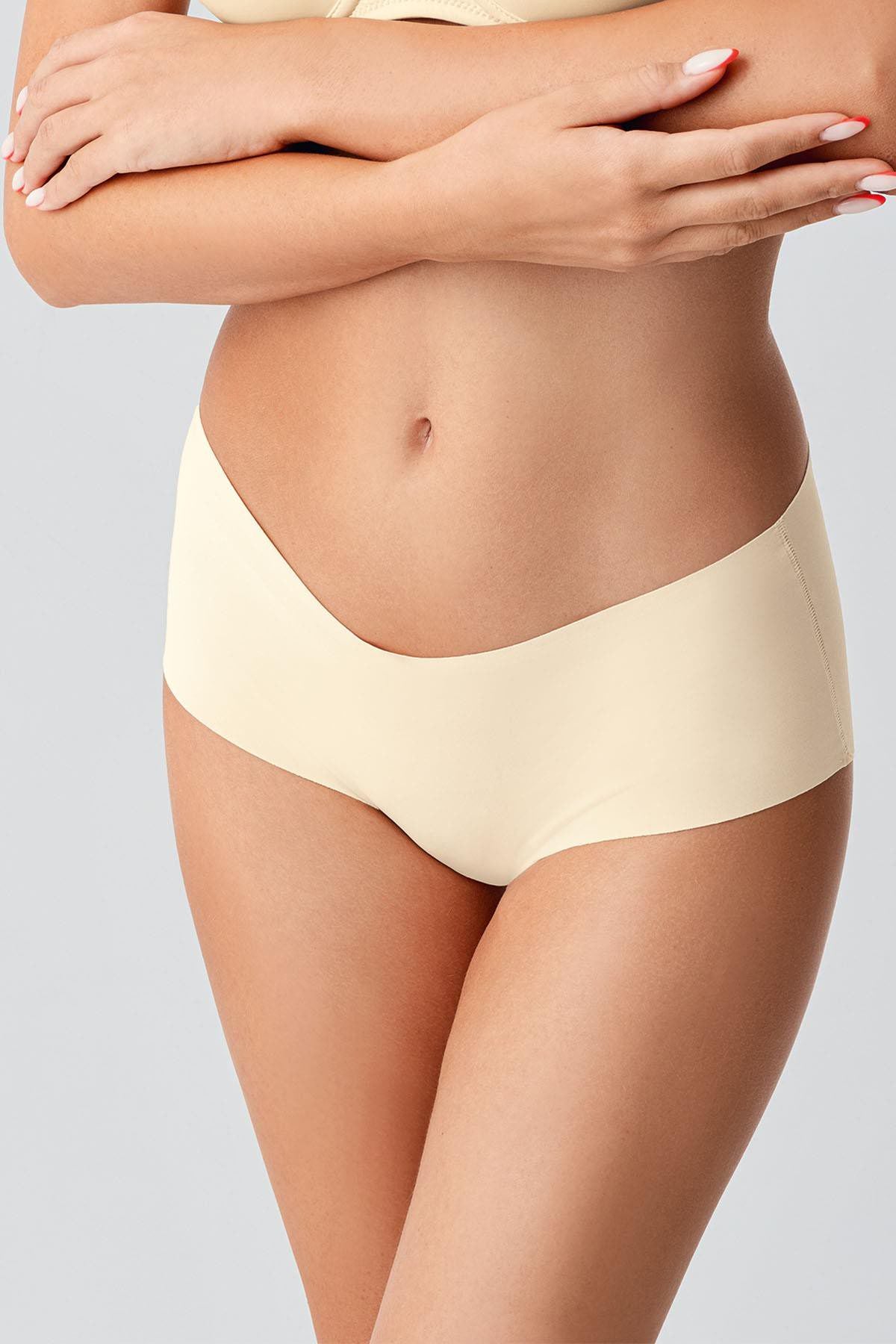 Übergröße Rutschfeste Hohe Taille Laser-Slips