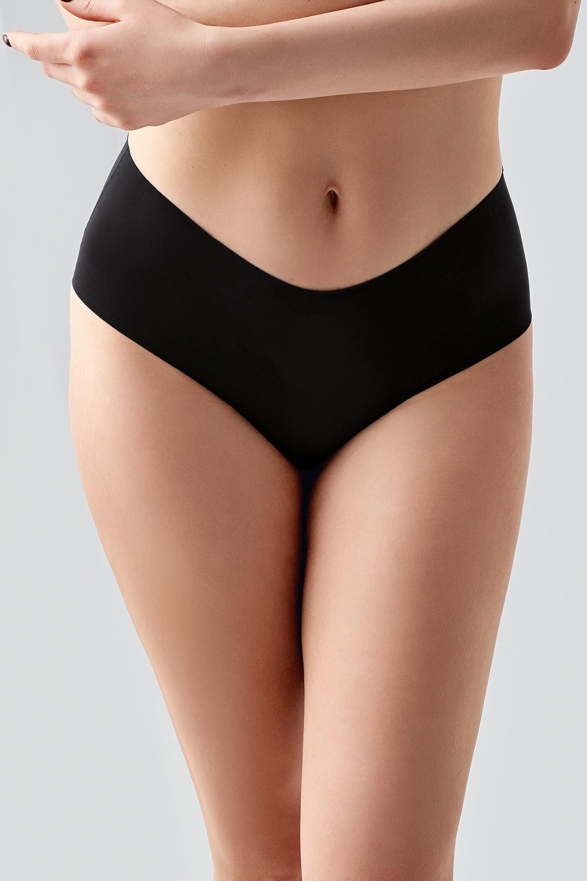 Übergröße Rutschfeste Hohe Taille Laser-Slips