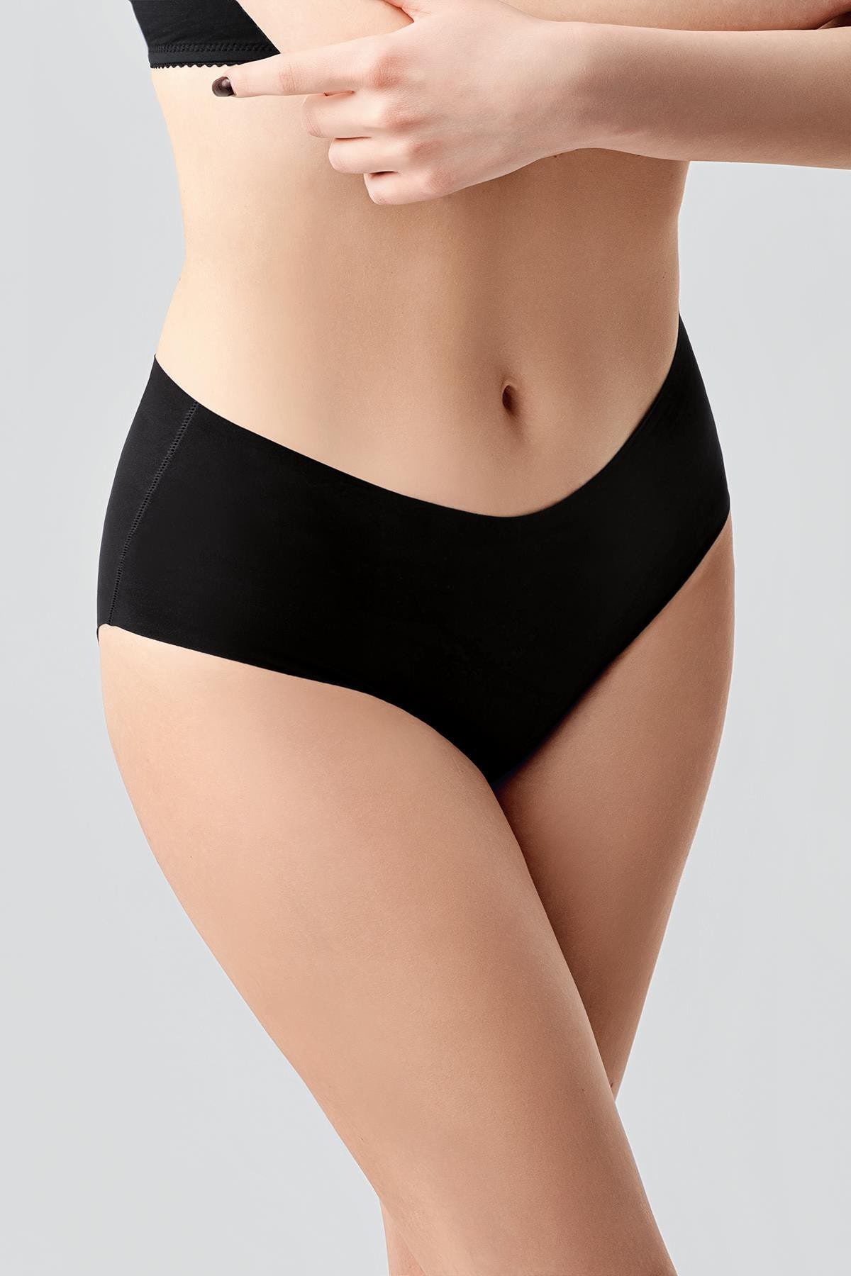Übergröße Rutschfeste Hohe Taille Laser-Slips