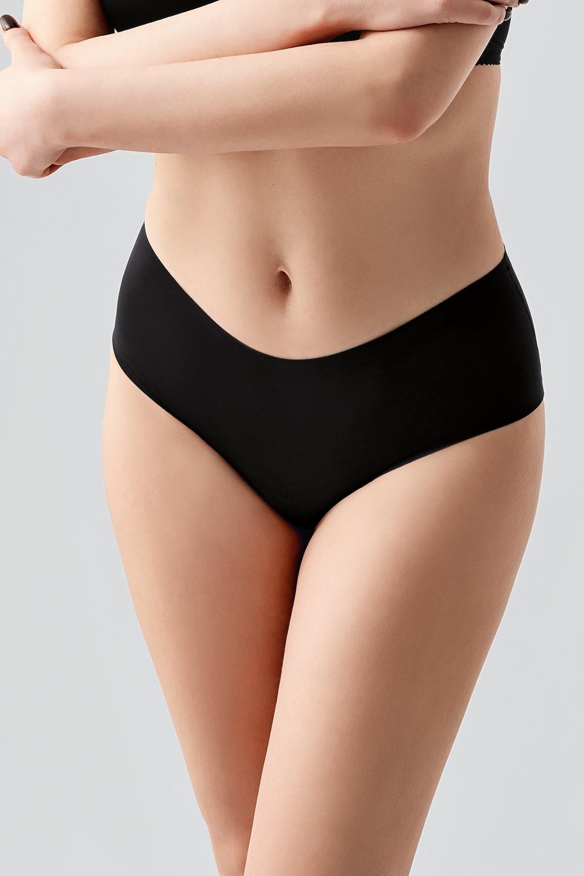 Übergröße Rutschfeste Hohe Taille Laser-Slips