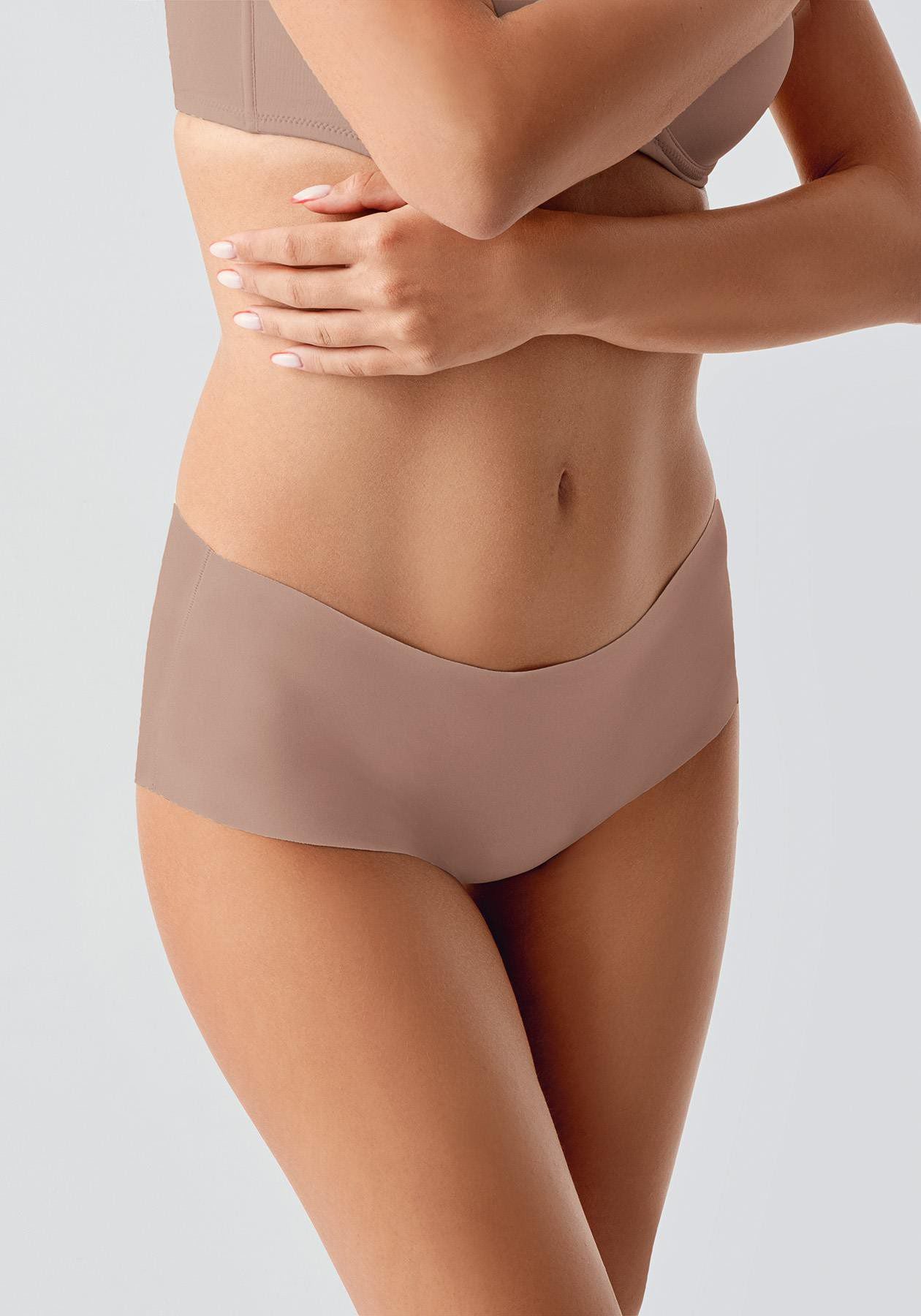 Übergröße Rutschfeste Hohe Taille Laser-Slips