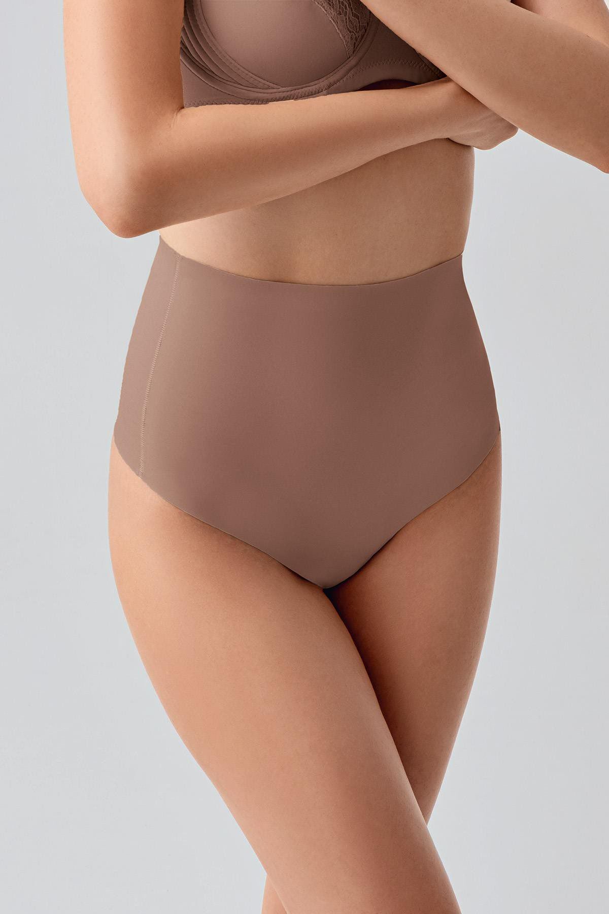 Hohe Taille Nahtloser Laser-Cut Tanga