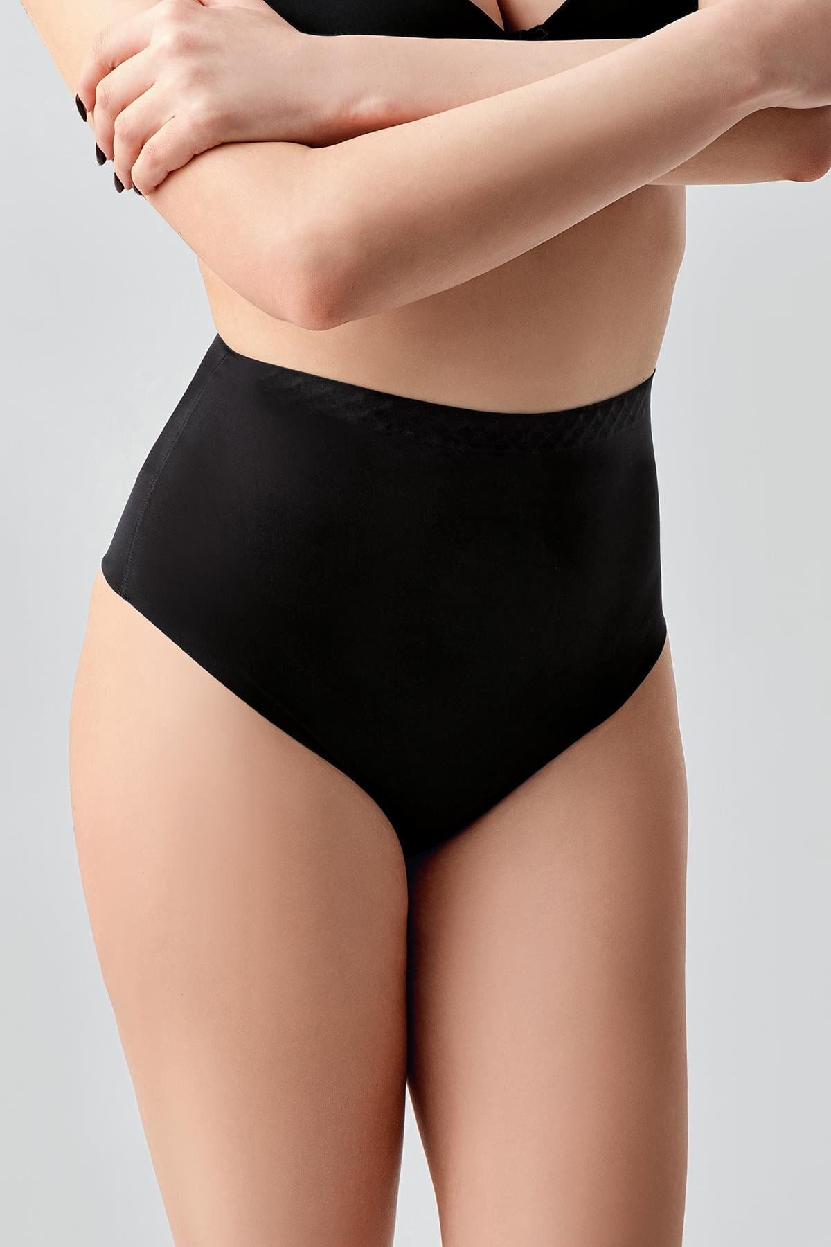 Hohe Taille Nahtloser Laser-Cut Tanga