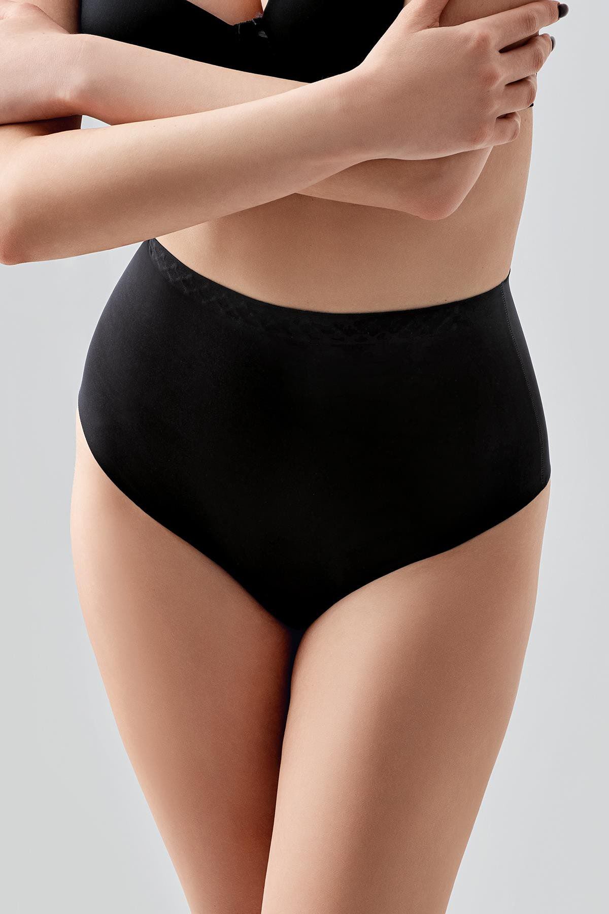 Hohe Taille Nahtloser Laser-Cut Tanga