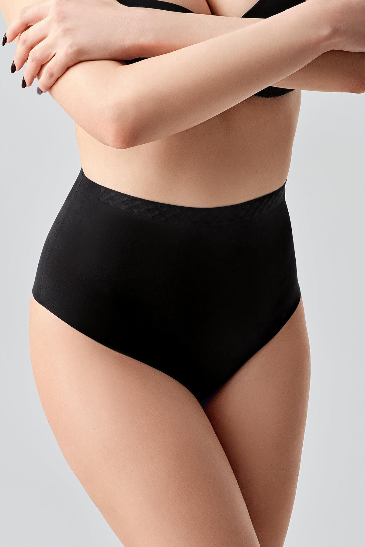 Hohe Taille Nahtloser Laser-Cut Tanga