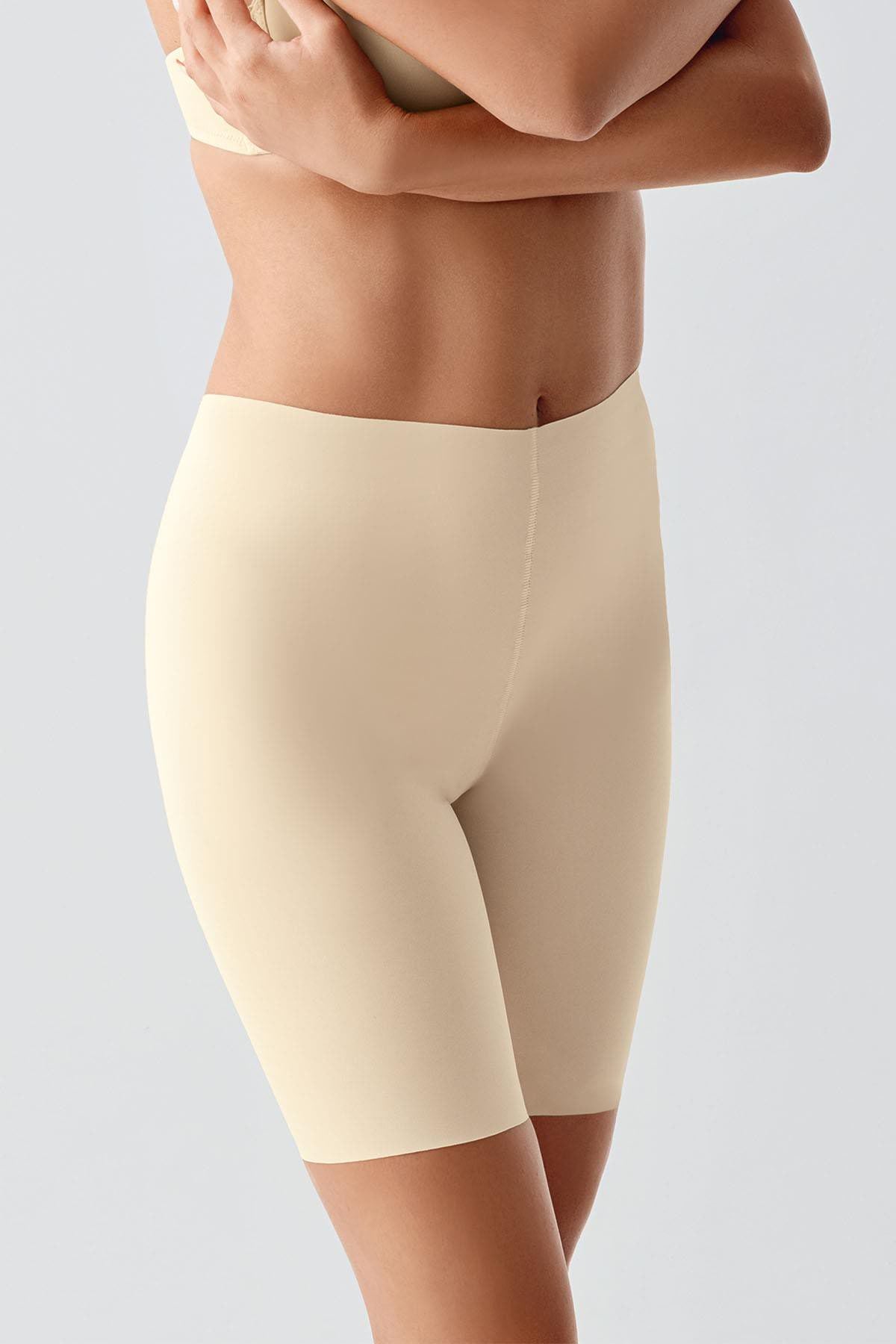 Nahtlose Hohe Taille Laser Cut Shapewear Shorts