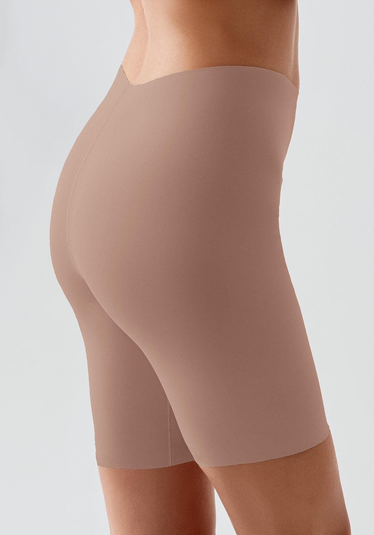 Nahtlose Hohe Taille Laser Cut Shapewear Shorts