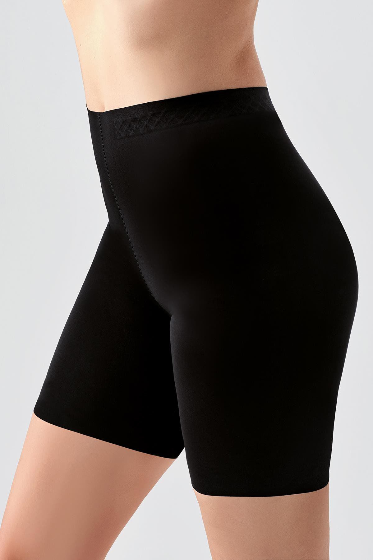 Nahtlose Hohe Taille Laser Cut Shapewear Shorts