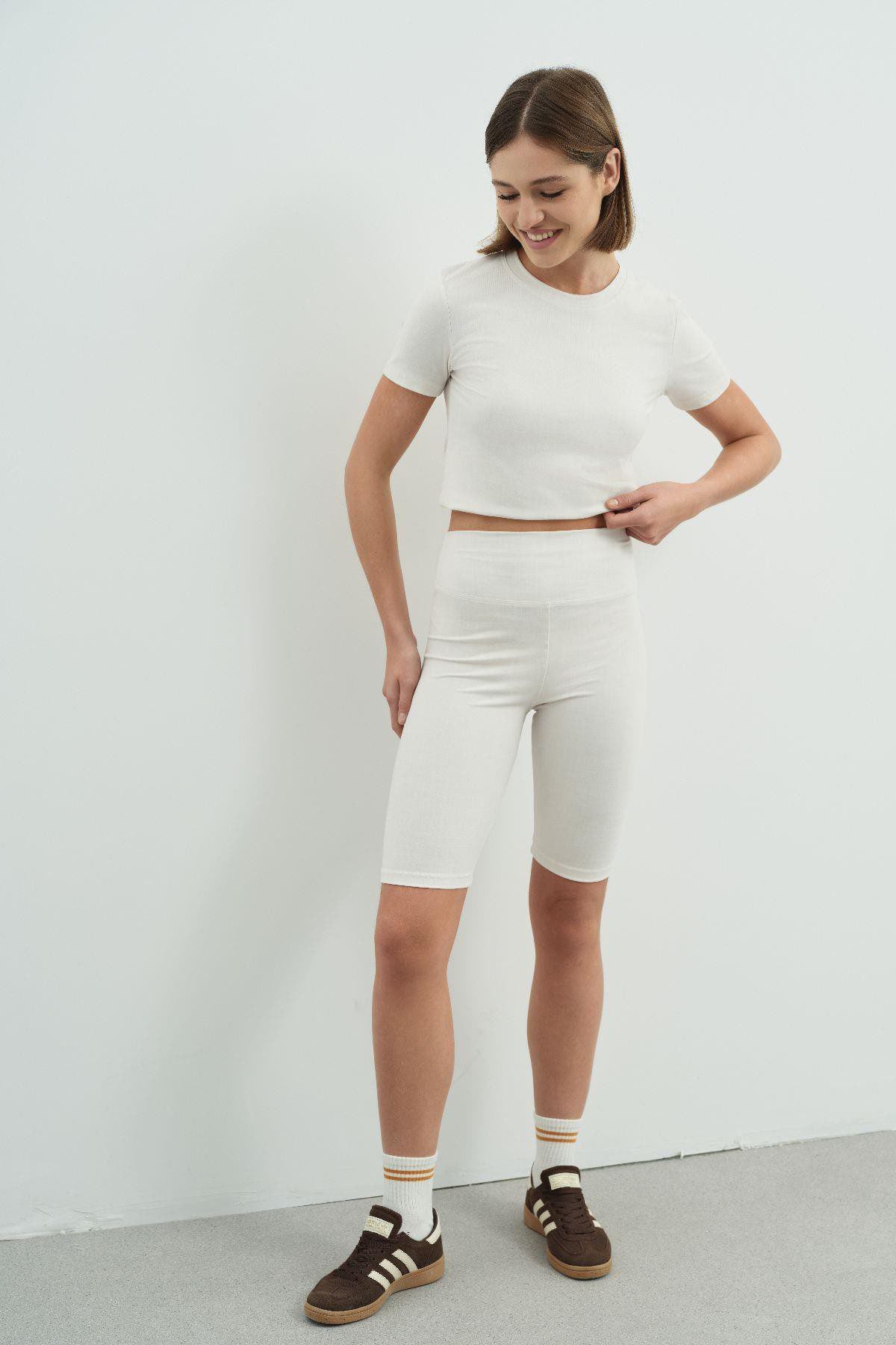 Hohe Taille Shorts