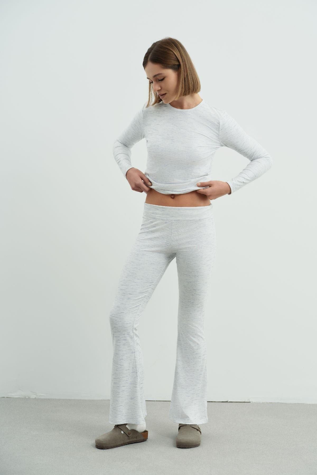 Hohe Taille Spanische Schlaghose