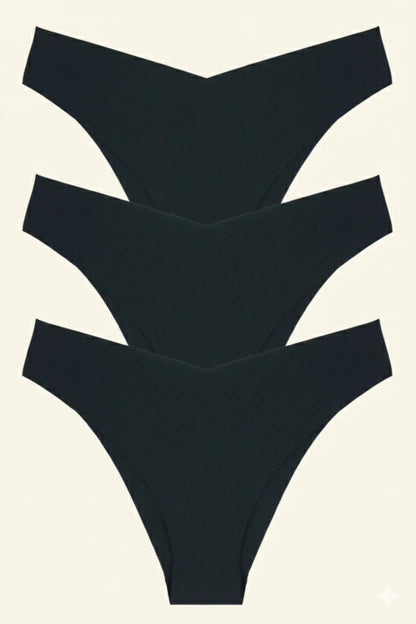 3-teiliges brasilianisches Laser-Cut-Slip-Set