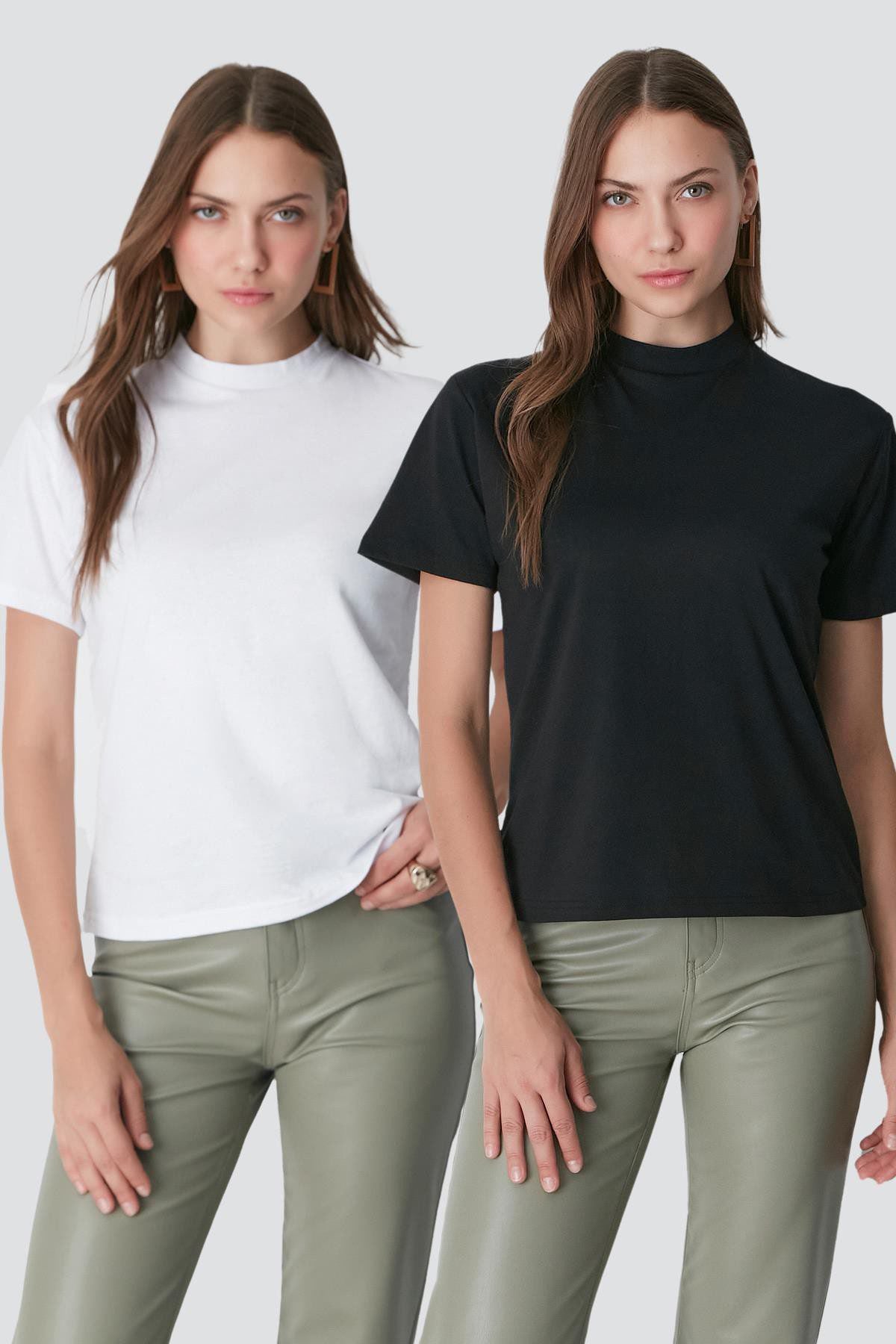 Kurzarm Basic T-Shirt Set