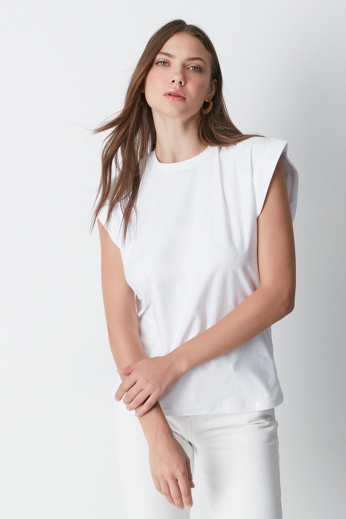 Kurzarm Basic T-Shirt mit Fahrradausschnitt - 2er Pack