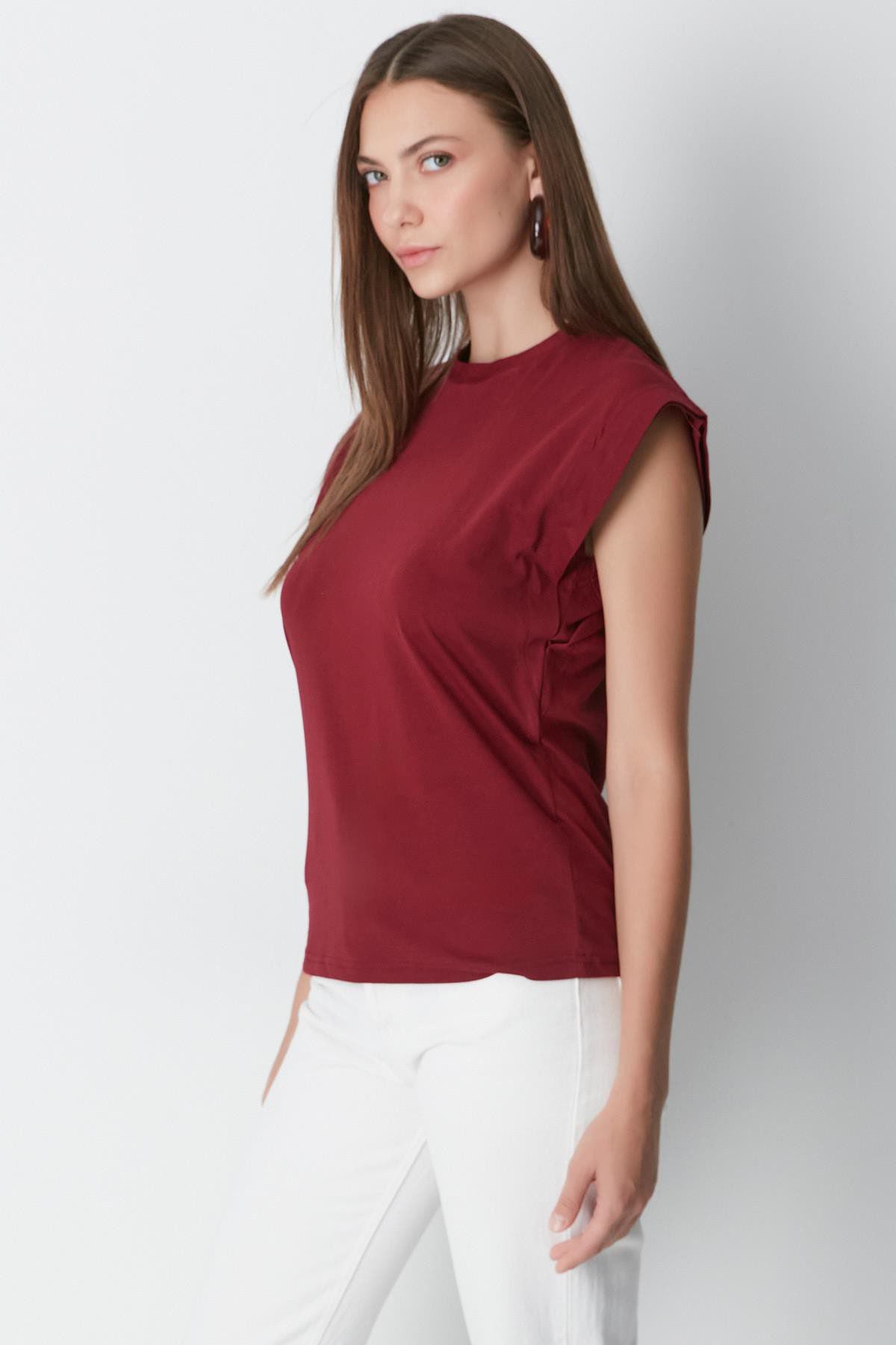Kurzarm Basic T-Shirt mit Fahrradausschnitt - 2er Pack