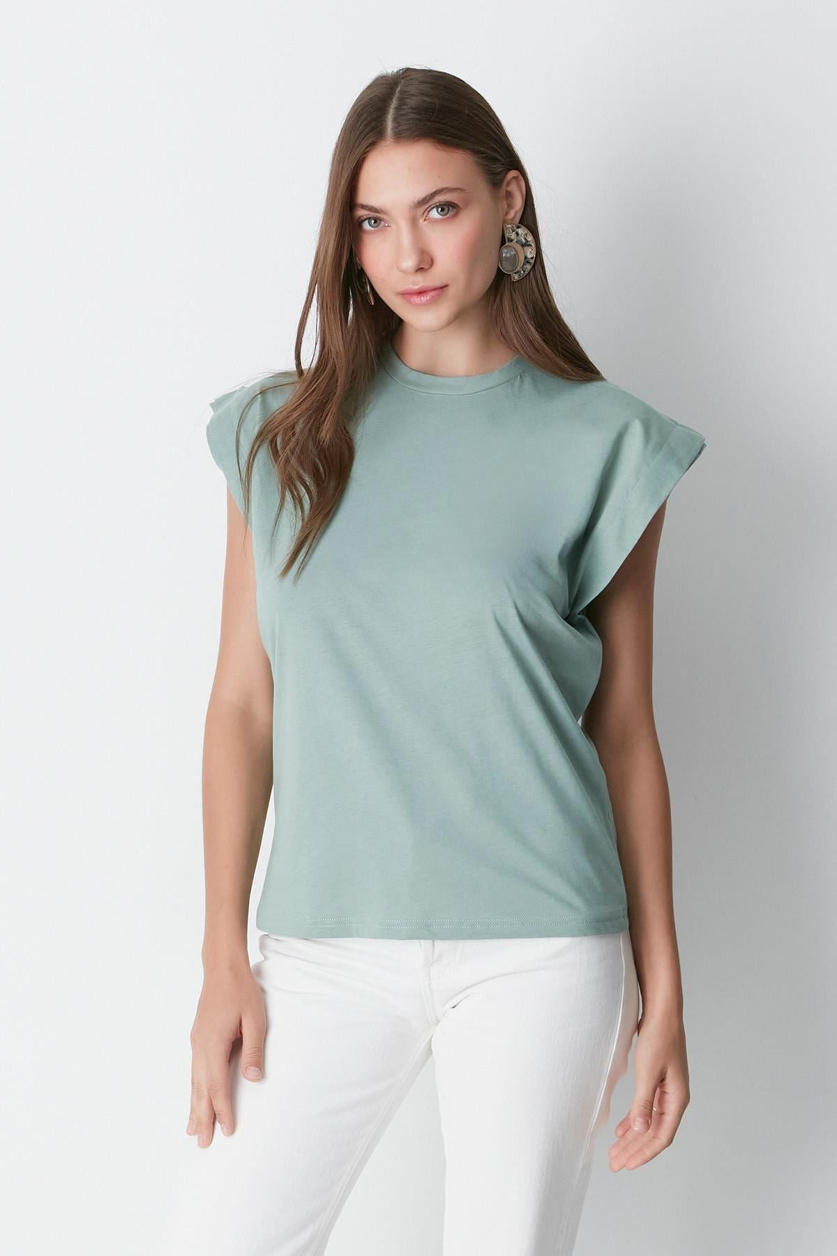 Kurzarm Basic T-Shirt mit Fahrradausschnitt - 2er Pack