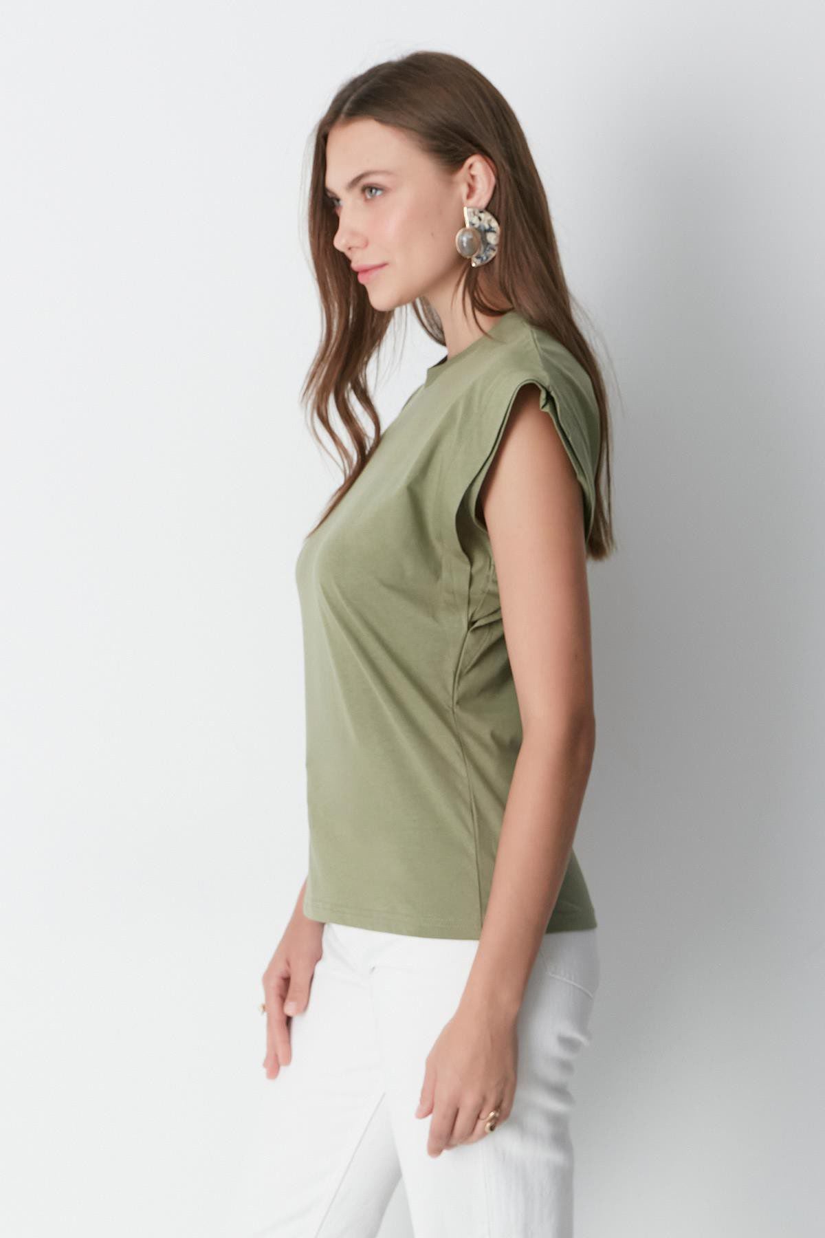Kurzarm Basic T-Shirt mit Fahrradausschnitt - 2er Pack