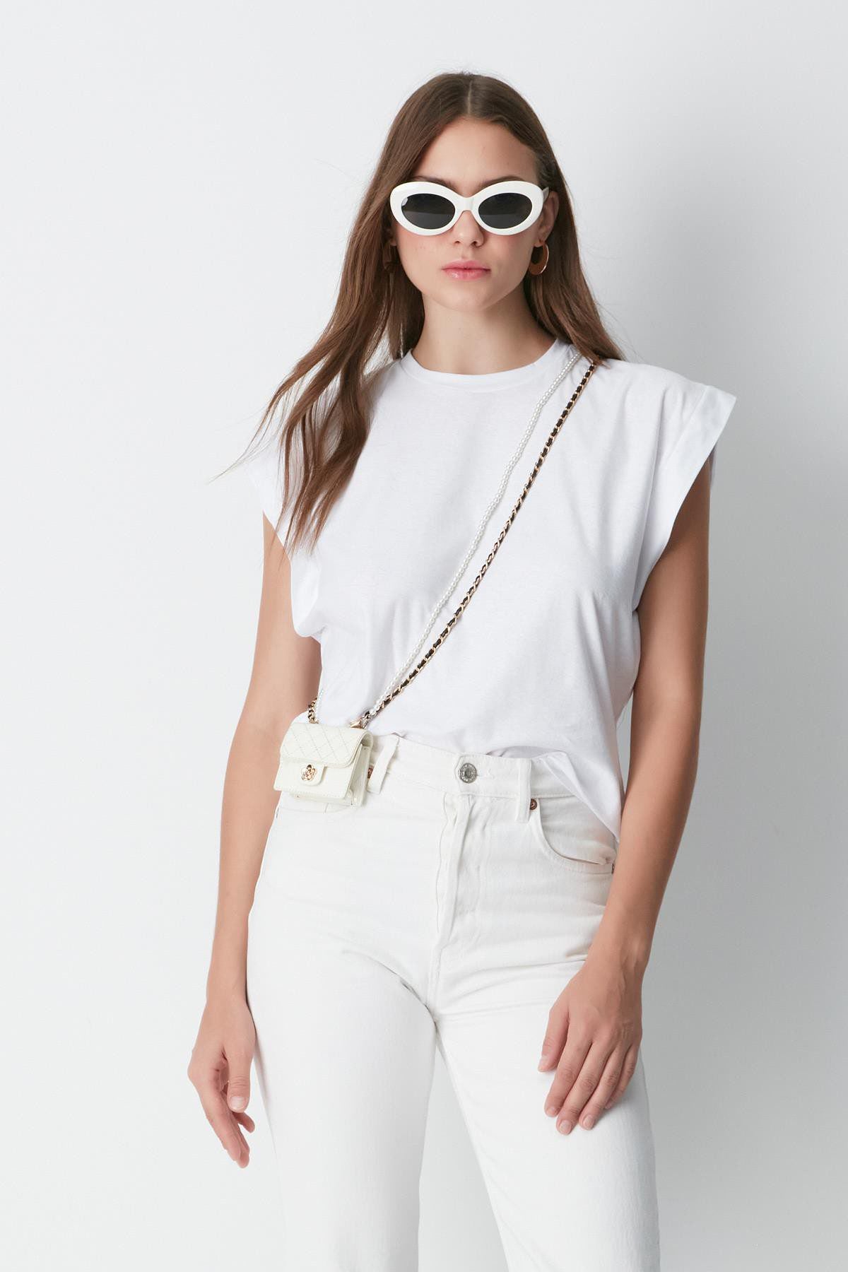 Kurzarm Basic T-Shirt mit Fahrradausschnitt - 2er Pack