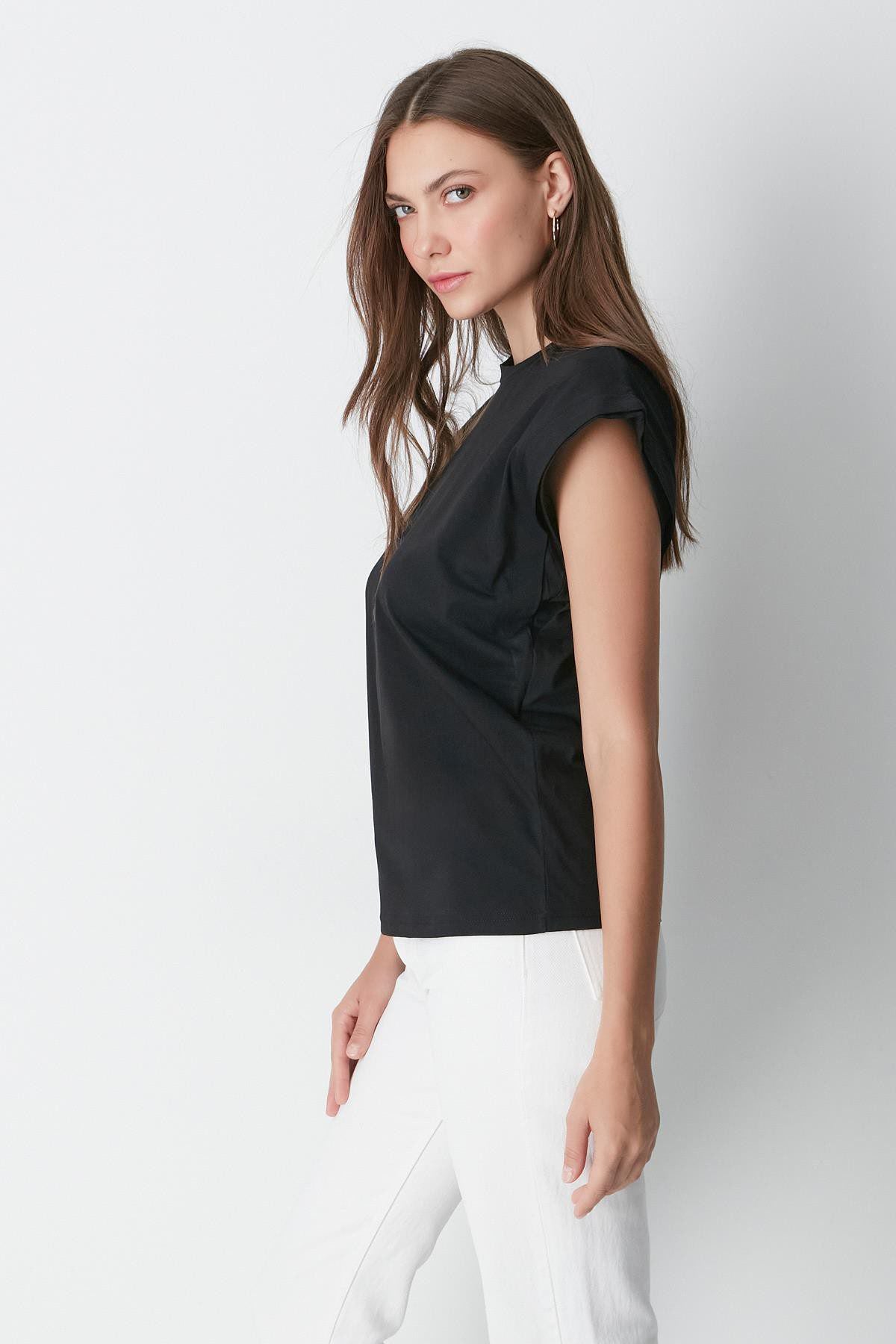 Kurzarm Basic T-Shirt mit Fahrradausschnitt - 2er Pack