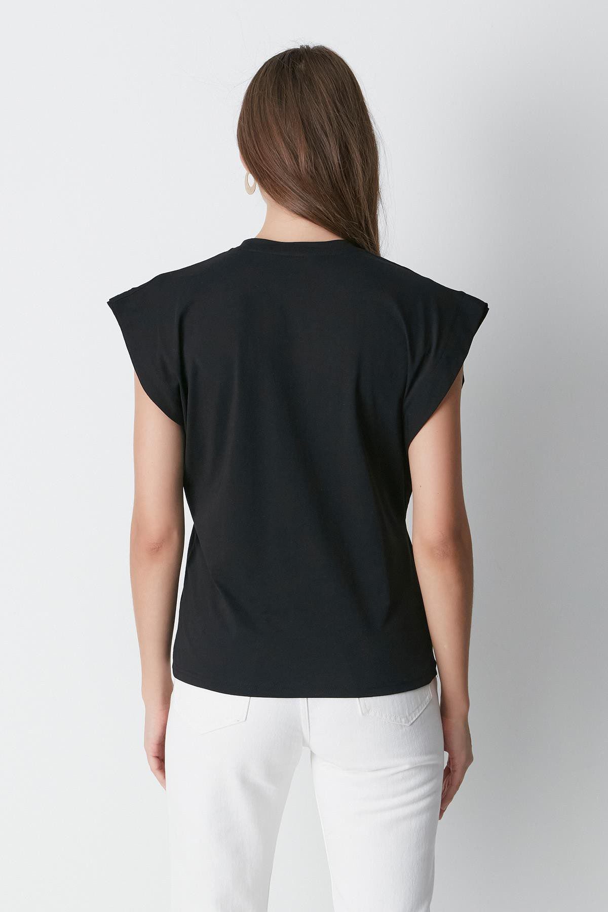 Kurzarm Basic T-Shirt mit Fahrradausschnitt - 2er Pack