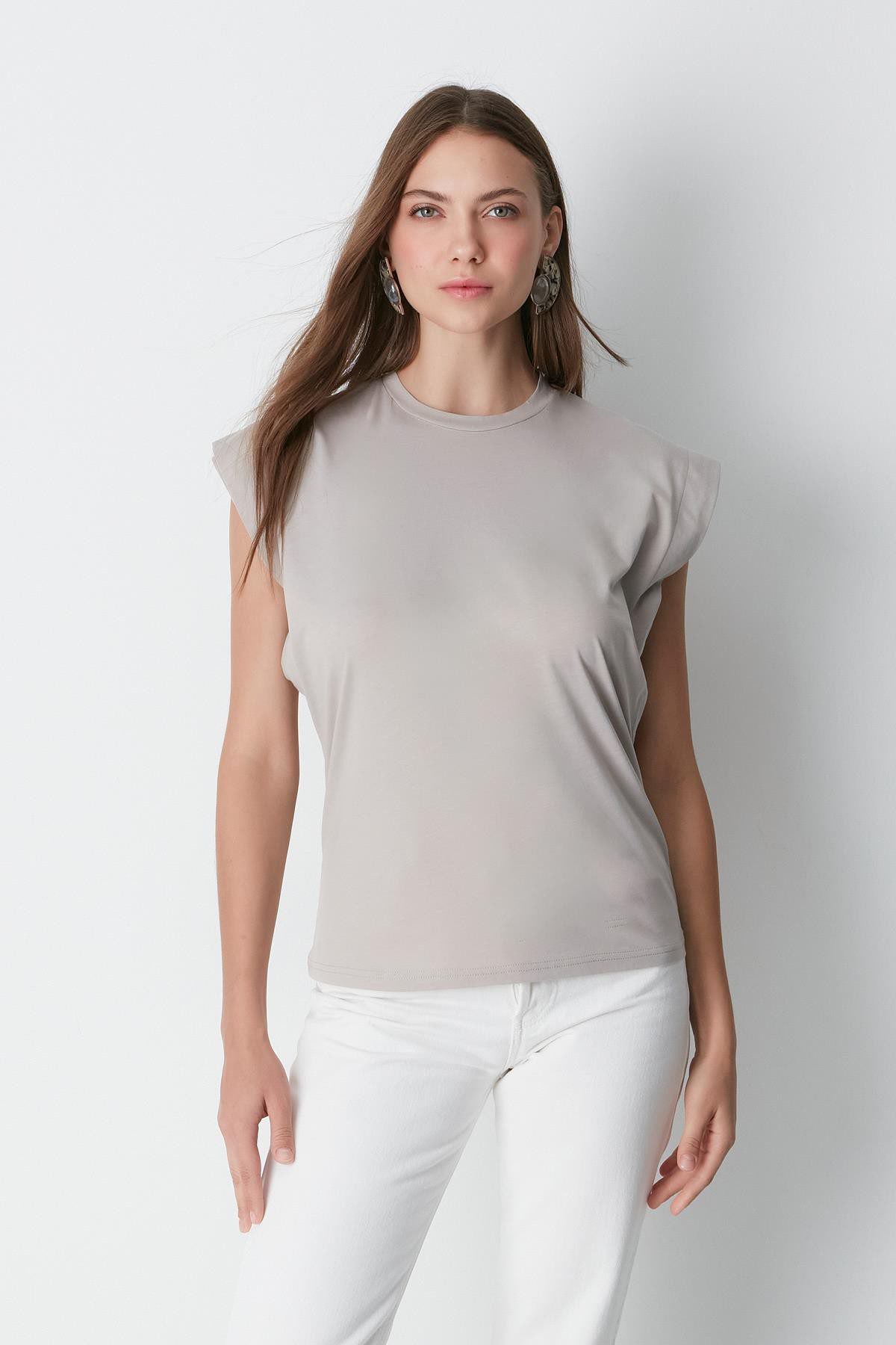 Kurzarm Basic T-Shirt mit Fahrradausschnitt - 2er Pack